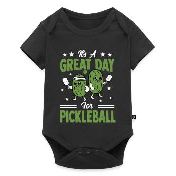 Pickles Pickleball Sport Joueur de Paddleball - Body à manches courtes Premium Bébé - noir - Devant