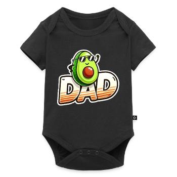 Sunny Avocado Dad Design, Fathers  - Baby Premium short-sleeve bodysuit - black - Front
