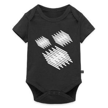 Geometric squares design - Baby Premium short-sleeve bodysuit - black - Front