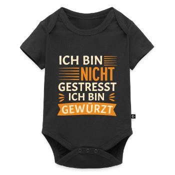 I'm not stressed, I'm seasoned - Baby Premium short-sleeve bodysuit - black - Front