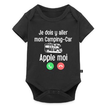 Motorhome Apple me - Baby Premium short-sleeve bodysuit - black - Front