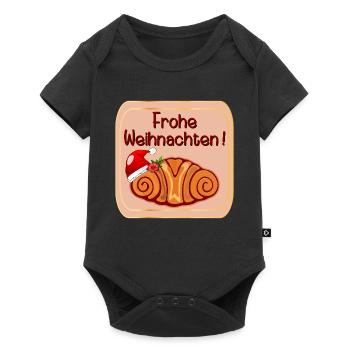 Joyeux Noël Hambourg Franzbrötchen - Body à manches courtes Premium Bébé - noir - Devant