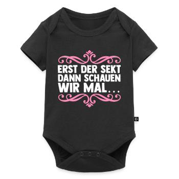 Enterrement de vie de garçon Équipe Mariée Enterrement de vie de jeune fille - Body à manches courtes Premium Bébé - noir - Devant