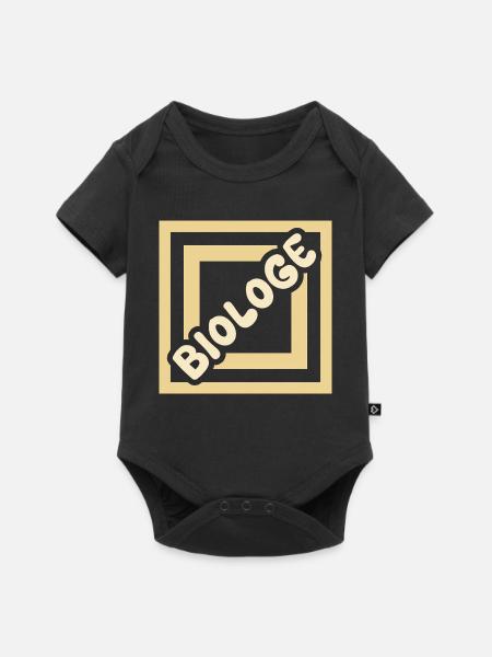 Biologe als Job - Baby Premium Kurzarmbody - Schwarz