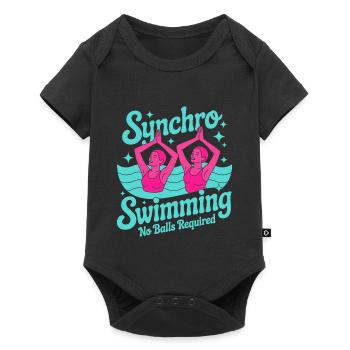 Natation synchronisée Natation artistique Sports nautiques - Body à manches courtes Premium Bébé - noir - Devant