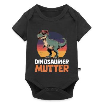 Future Mom DINOSAUR MOM Funny - Baby Premium short-sleeve bodysuit - black - Front