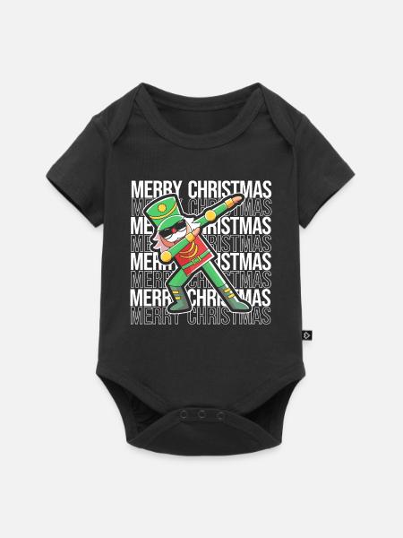 Weihnachten Nussknacker - Baby Premium Kurzarmbody - Schwarz