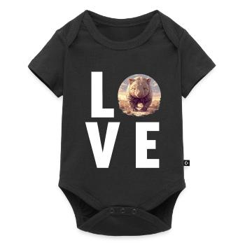 Wombats Wombat - Baby Premium short-sleeve bodysuit - black - Front