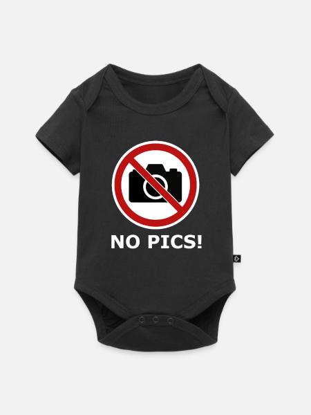 Kein Foto Symbol - Baby Premium Kurzarmbody - Schwarz