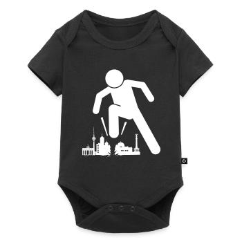 Berlin is ugly skyline - Baby Premium short-sleeve bodysuit - black - Front