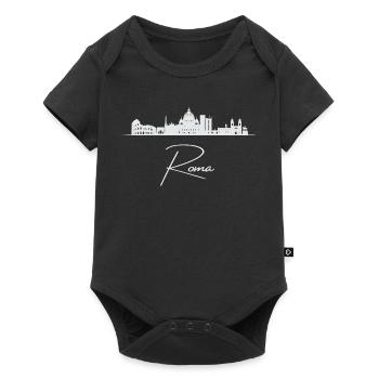 Rome Skyline, Rome Italy - Baby Premium short-sleeve bodysuit - black - Front