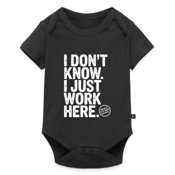 I Don’t Know I Just Work Here - Baby Premium short-sleeve bodysuit - black - Front