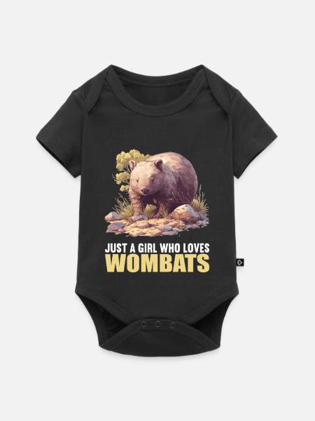 Wombats Wombat - Baby Premium Kurzarmbody - Schwarz