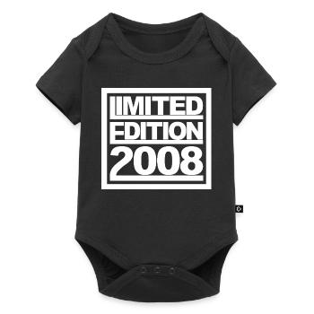 Limitierte Edition 2008 Design Geburtstag - Baby Premium Kurzarmbody - Schwarz - Vorne