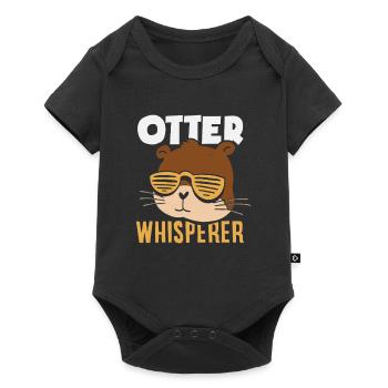 Sea Otter Whisperer - Baby Premium short-sleeve bodysuit - black - Front