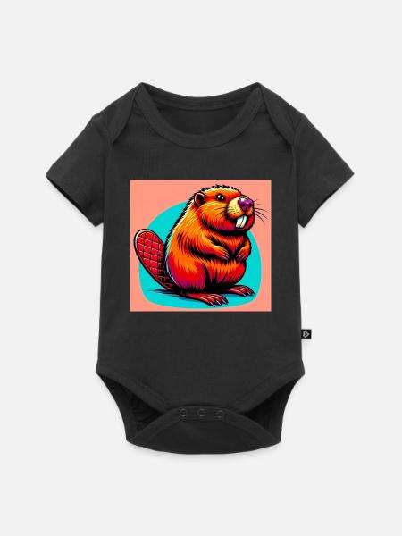 Bieber - Baby Premium Kurzarmbody - Schwarz