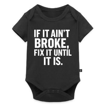 Handyman Sayings for DIY Mechanic Table - Baby Premium short-sleeve bodysuit - black - Front