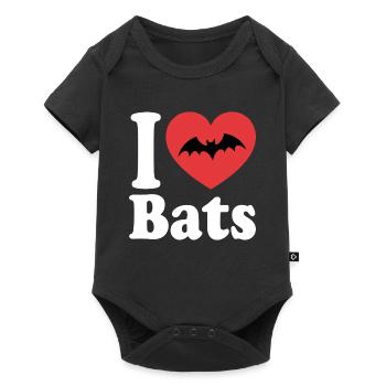 I Love Bats – Bat Lover - Baby Premium short-sleeve bodysuit - black - Front