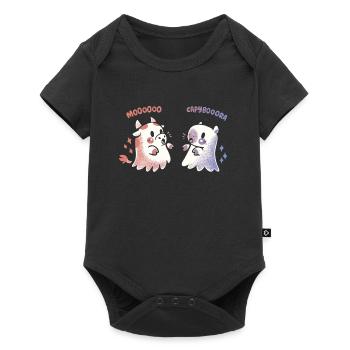 Spooky Capy and Cow  - Baby Premium short-sleeve bodysuit - black - Front
