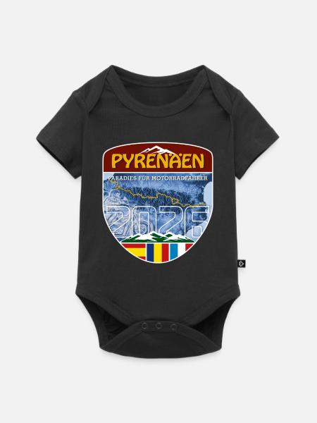 Pyrenäen 2026 | DE | Sticker - Baby Premium Kurzarmbody - Schwarz