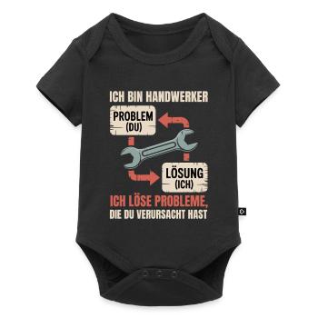 Je suis un artisan : solution au lieu de problème - Body à manches courtes Premium Bébé - noir - Devant