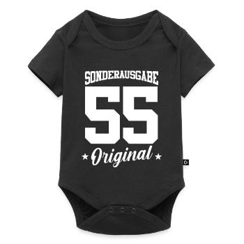55 Birthday - Baby Premium short-sleeve bodysuit - black - Front