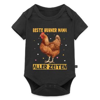 Beste Hühner Mama Aller Zeiten - Baby Premium Kurzarmbody - Schwarz - Vorne