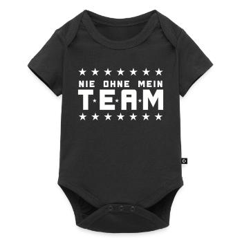 My Team - Baby Premium short-sleeve bodysuit - black - Front