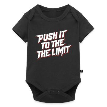 Poussez-le à la limite. Gymnase sportif de motivation - Body à manches courtes Premium Bébé - noir - Devant