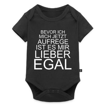 Before I get upset, I'd rather not care - Baby Premium short-sleeve bodysuit - black - Front
