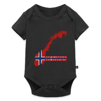 Norvège Vacances Nature Cadeau - Body à manches courtes Premium Bébé - noir - Devant