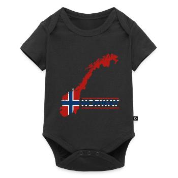 Norvège Vacances Nature Cadeau - Body à manches courtes Premium Bébé - noir - Devant