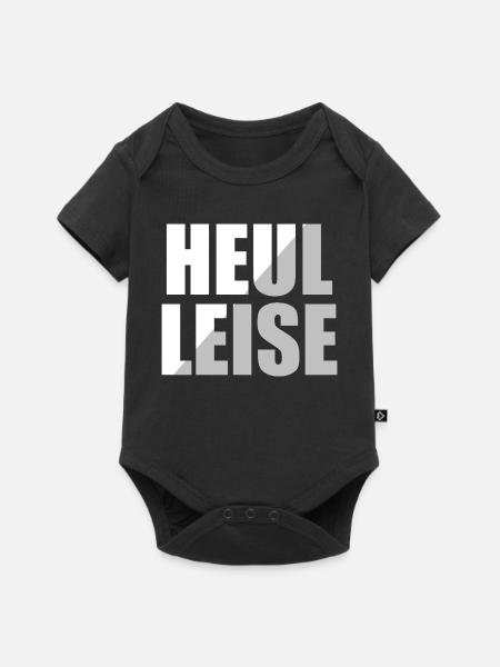 Heul Leise - Baby Premium Kurzarmbody - Schwarz