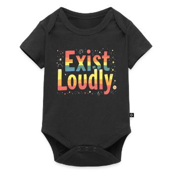 Exist Loudly – Colorful Pride Empowerment - Baby Premium short-sleeve bodysuit - black - Front