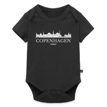 La silhouette de Copenhague, j’adore Copenhague - Body à manches courtes Premium Bébé - noir - Devant