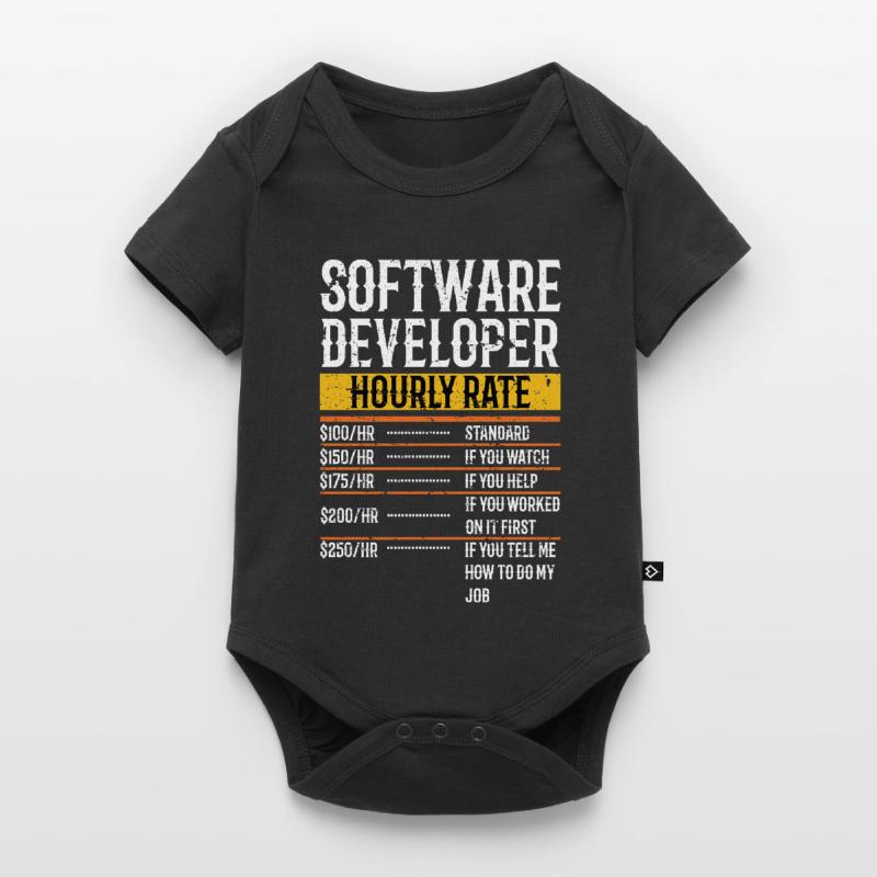 Software Developer Hourly Rate Software Developer Baby Premium Kurzarmbody