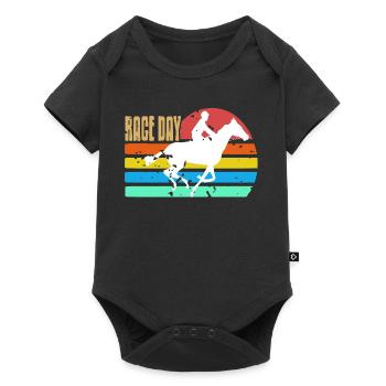 Race Day Retro Horse Racing Track Day Pride - Baby Premium short-sleeve bodysuit - black - Front
