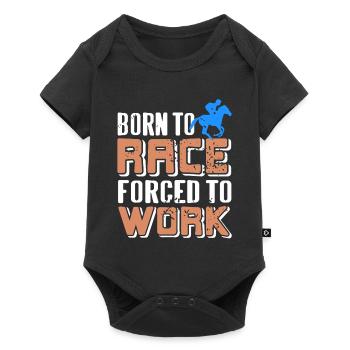 Fueled by Racing Forced into Day Job Humor - Baby Premium short-sleeve bodysuit - black - Front