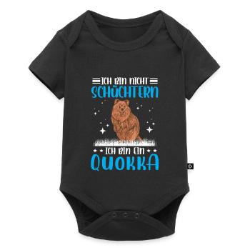 Quokka shy short-tailed kangaroo - Baby Premium short-sleeve bodysuit - black - Front
