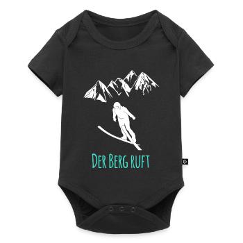 Skispringen - Baby Premium Kurzarmbody - Schwarz - Vorne