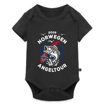 Norway Fishing Trip 2026 - Holiday Nature Gift - Baby Premium short-sleeve bodysuit - black - Front