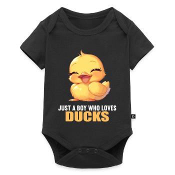 Ducks Duck - Baby Premium short-sleeve bodysuit - black - Front