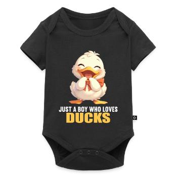 Ducks Duck - Baby Premium short-sleeve bodysuit - black - Front