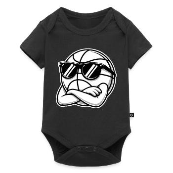 Cool Basket Ball - Logo de sport - Body à manches courtes Premium Bébé - noir - Devant