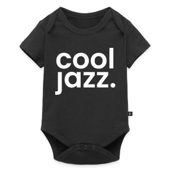 Typographie monochrome jazz cool - Body à manches courtes Premium Bébé - noir - Devant