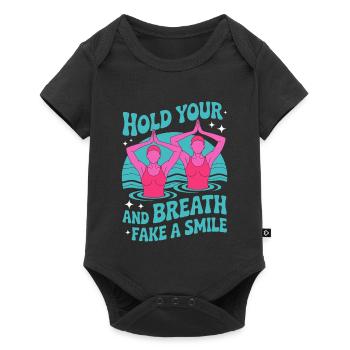 Synchronized swimming Artistic swimming Water sports - Baby Premium short-sleeve bodysuit - black - Front