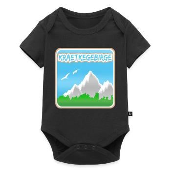 Mountaineering Kraetke Mountains - Baby Premium short-sleeve bodysuit - black - Front