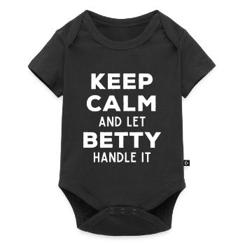 Keep Calm Let Betty Fix It Funny Saying - Baby Premium short-sleeve bodysuit - black - Front