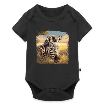 Zebras Zebra - Baby Premium short-sleeve bodysuit - black - Front