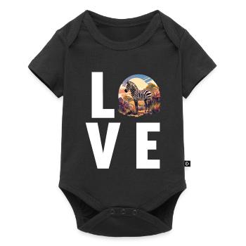 Zebras Zebra - Baby Premium short-sleeve bodysuit - black - Front